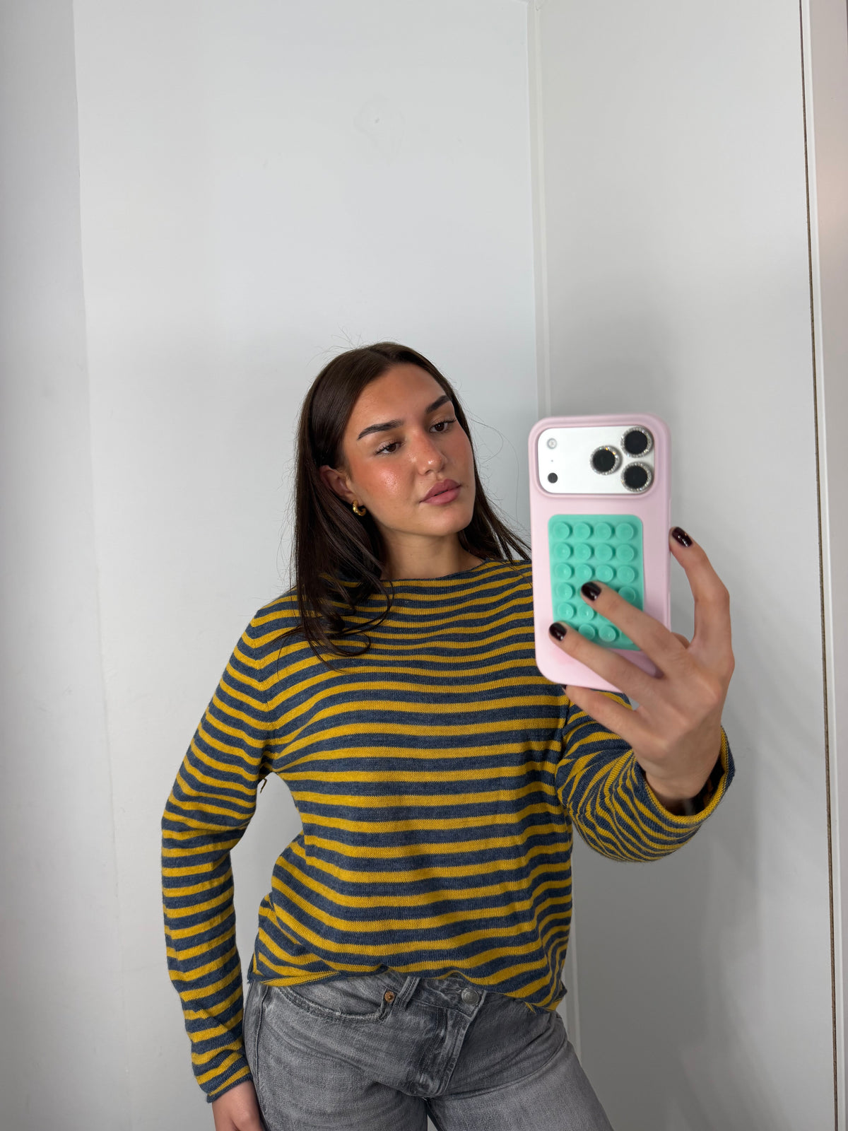 Camiseta punto rayas