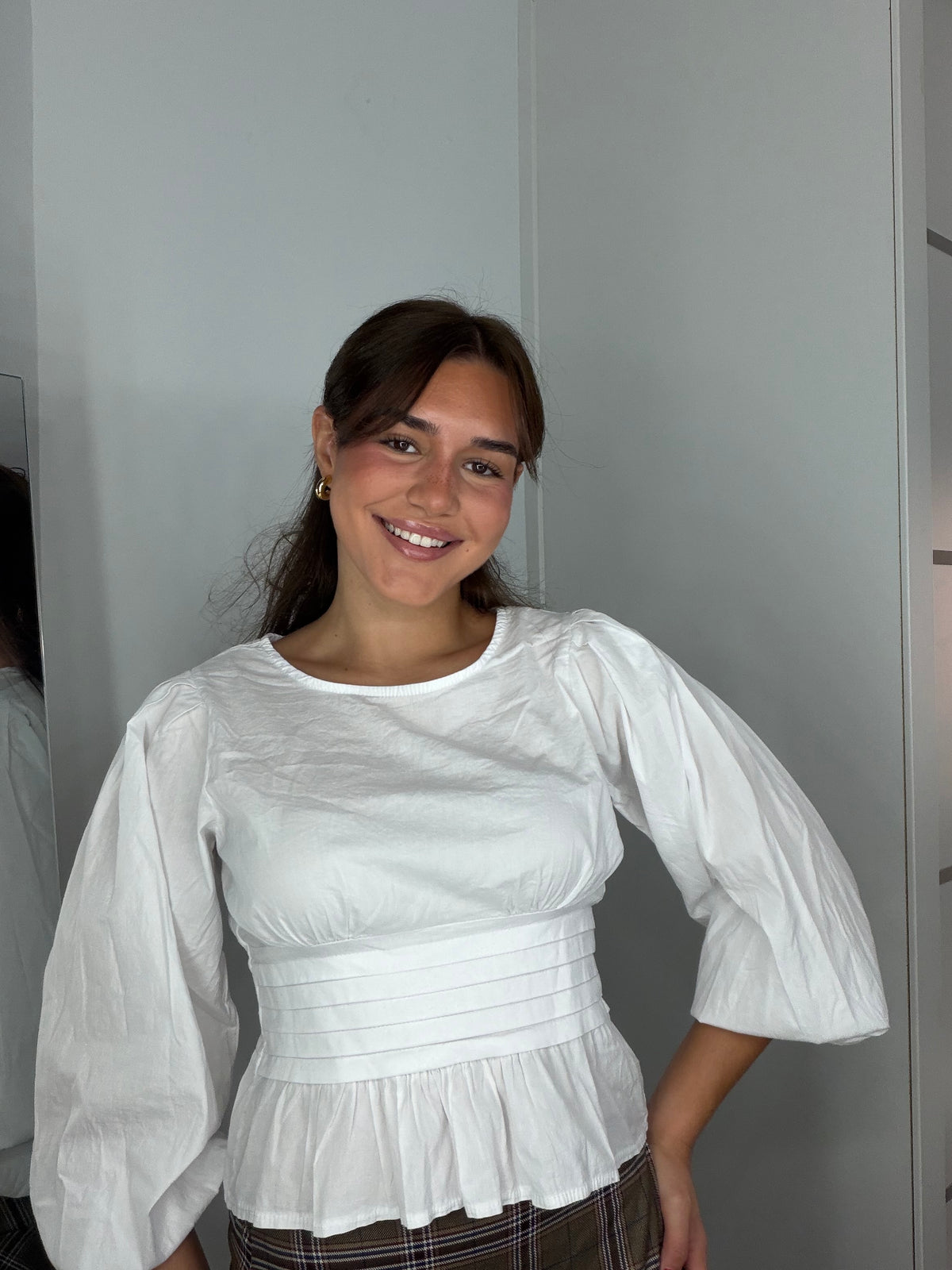 Blusa cintura franjas