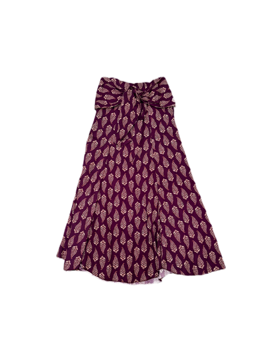Falda estampado cachemira lazo