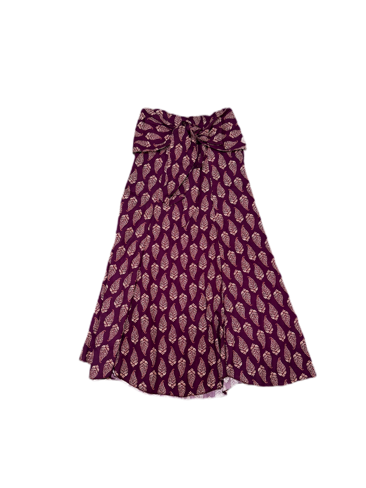 Falda estampado cachemira lazo