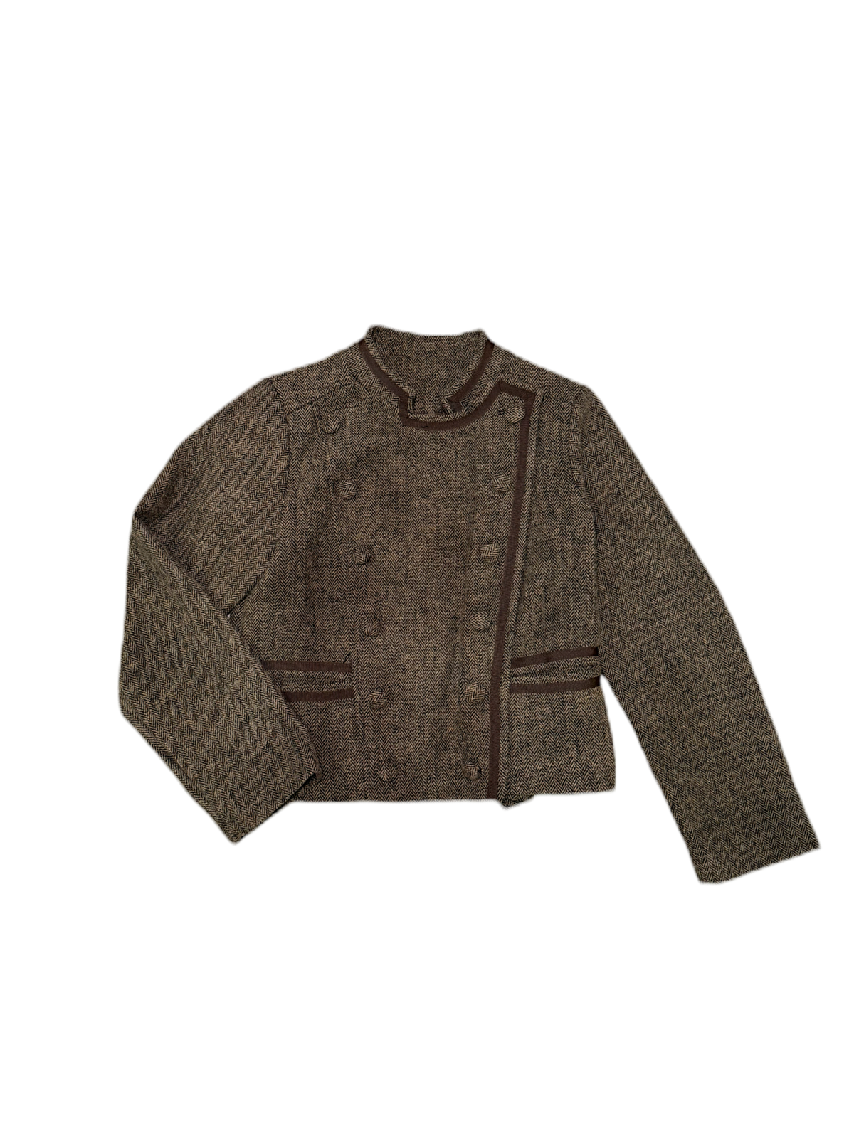 Chaqueta tweed espiga
