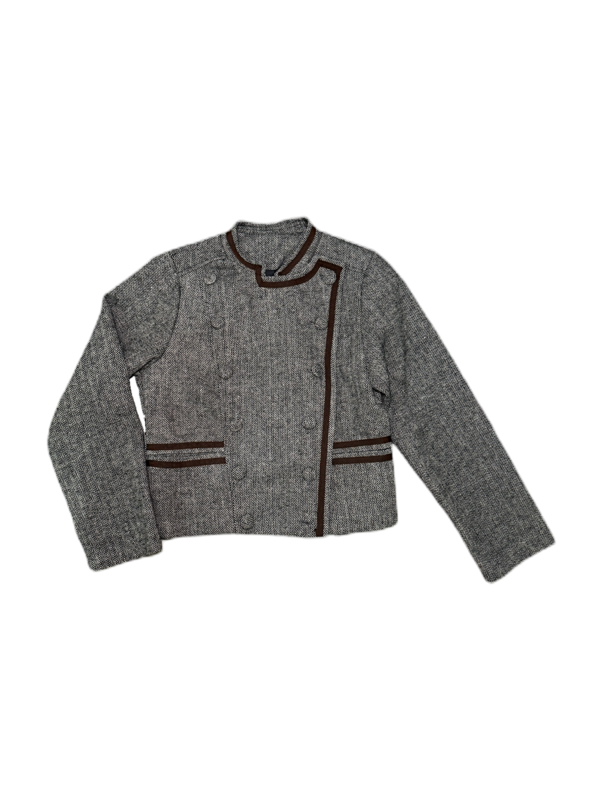 Chaqueta tweed espiga