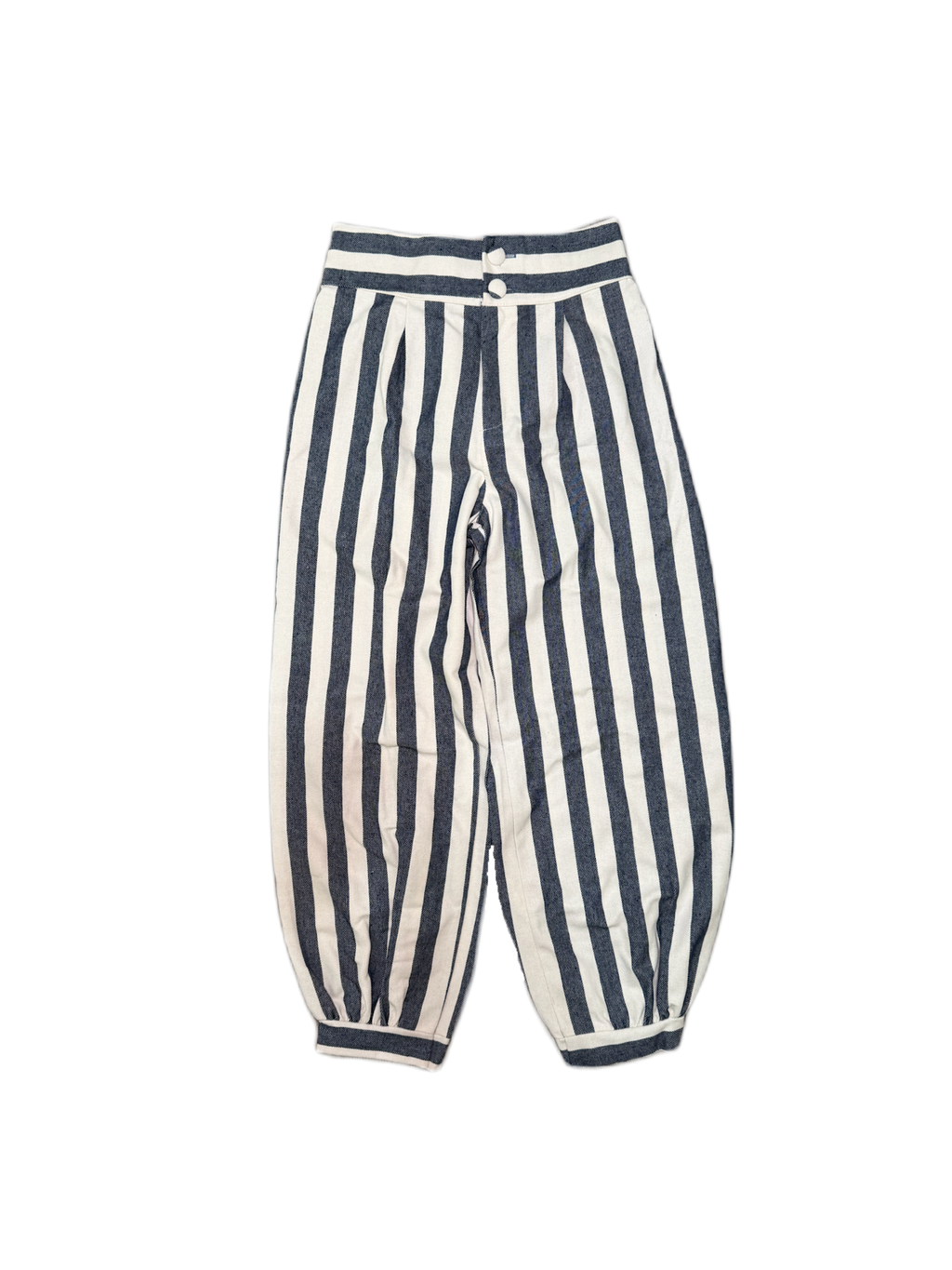 Pantalón rayas verticales bombacho