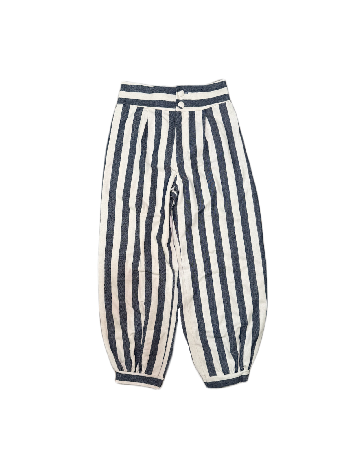 Pantalón rayas verticales bombacho
