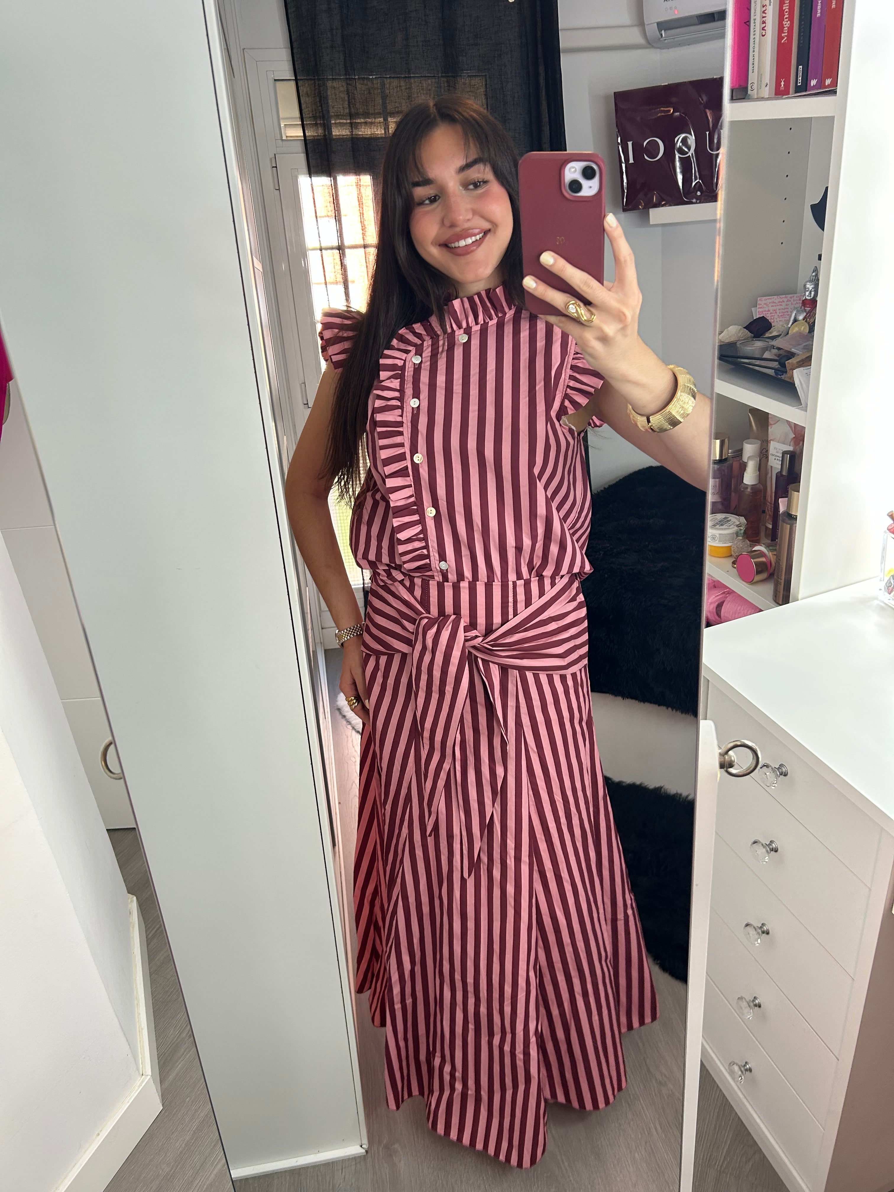 Falda maxi RAYAS